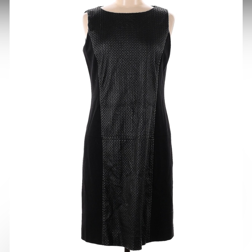 NWT‎ Donna Degnan Black Midi Contour Dress Size 8